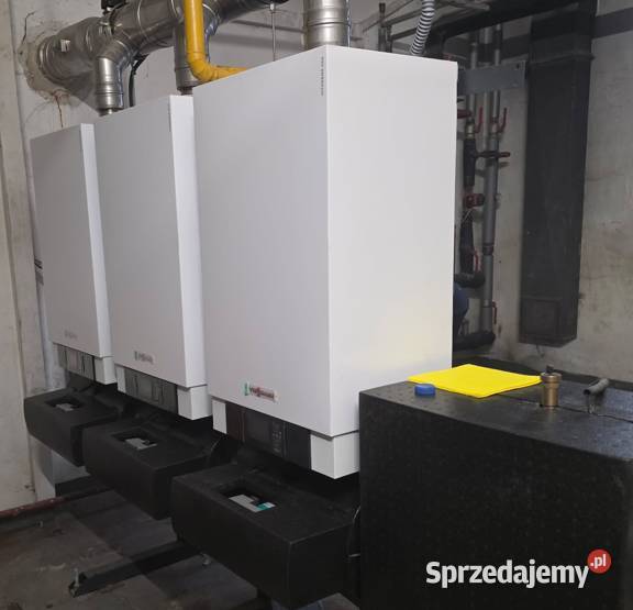 Viessmann kaskada kotłów gaz 3x60kW serwisowane Poznań