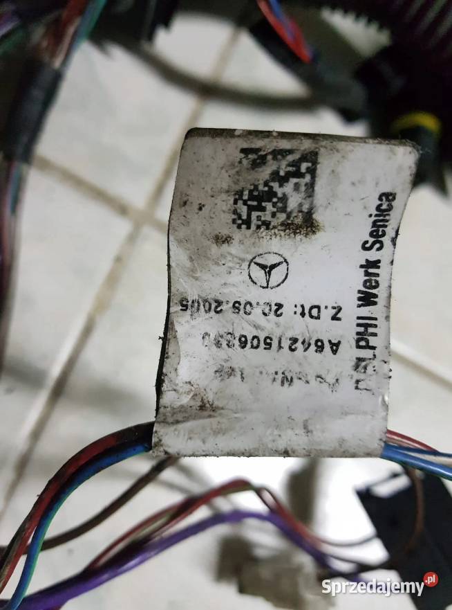 Wiązka instalacja silnika 30 CDI OM642 W211 Mielec