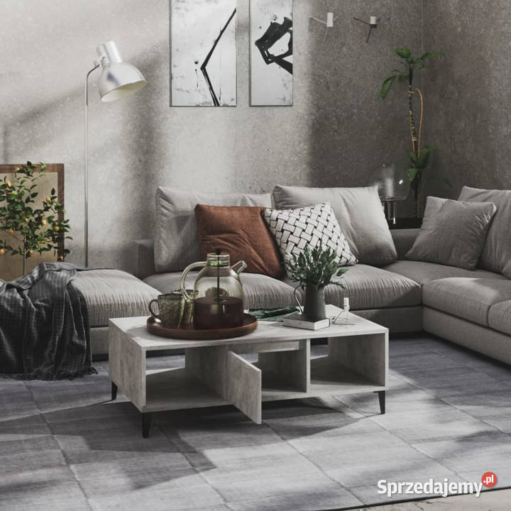 Stolik kawowy szarość betonu 1035x60x35 WM806026 Warszawa sprzedam