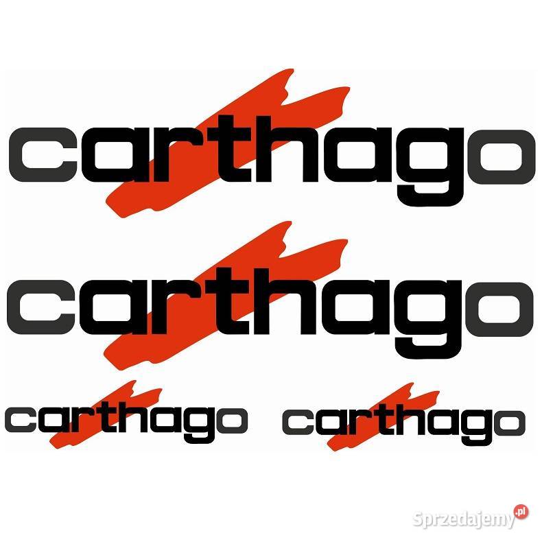 Naklejki Carthago na kampera przyczepę Emblematy Mierzęcice