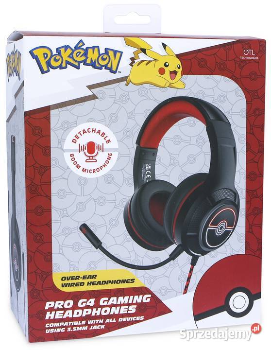 Pokemon Słuchawki Gamingowe Nauszne Przewodowe Mogilany