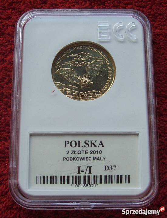 MONETA 2 PODKOWIEC MAŁY 2010 GRADING UNC POLSKA Katowice