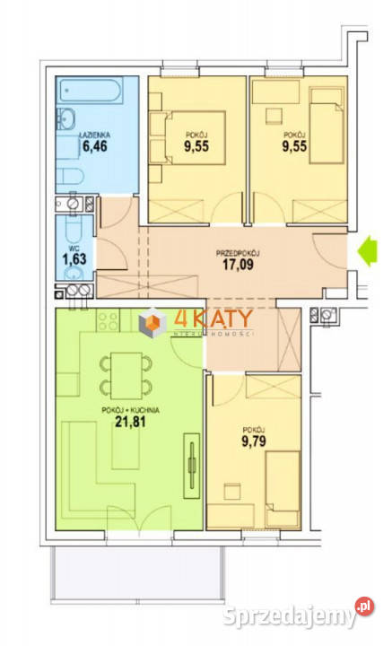 Mieszkanie 763m2 Nowa Sól Zielonogórska balkon sprzedam