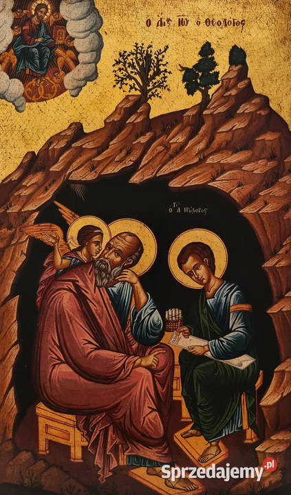 Ikona Święty Jan Ewangelista i Św Prochor 101 Malarstwo