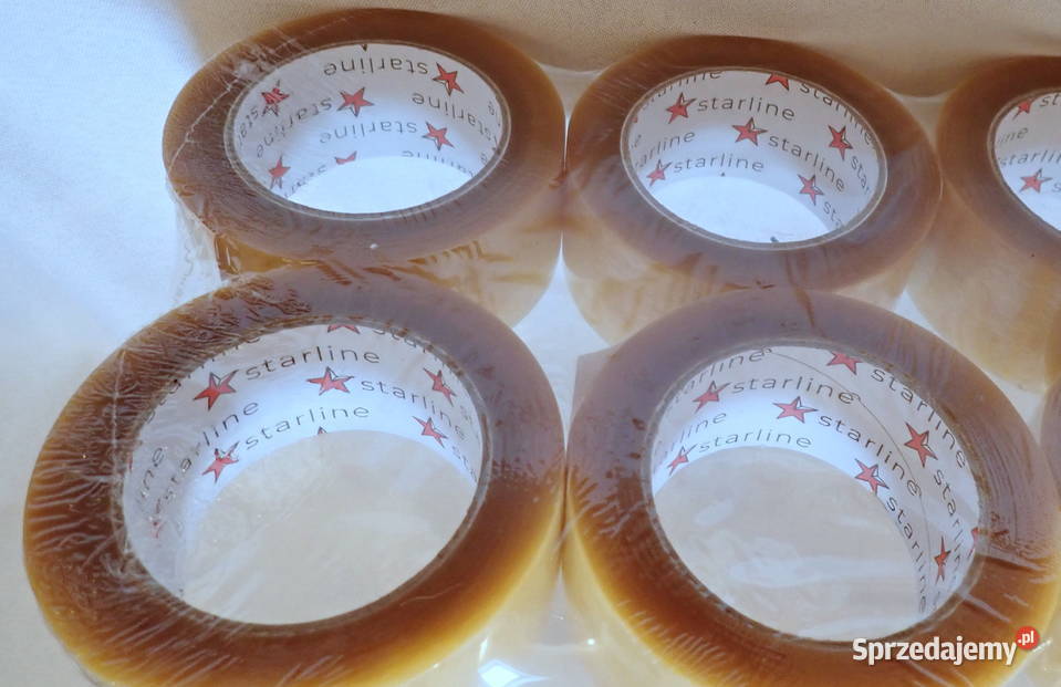 Taśma klejąca pakowa bezbarwna 132m Mocny