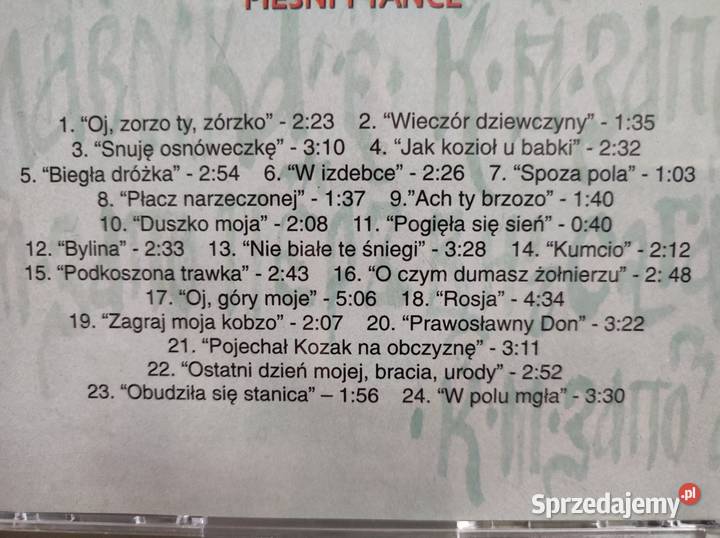 kozackie pieśni i tańce muzyka folklor cd Kielce