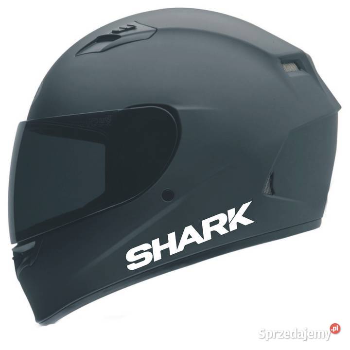 Obserwuj SHARK białe naklejki na kask Kraków