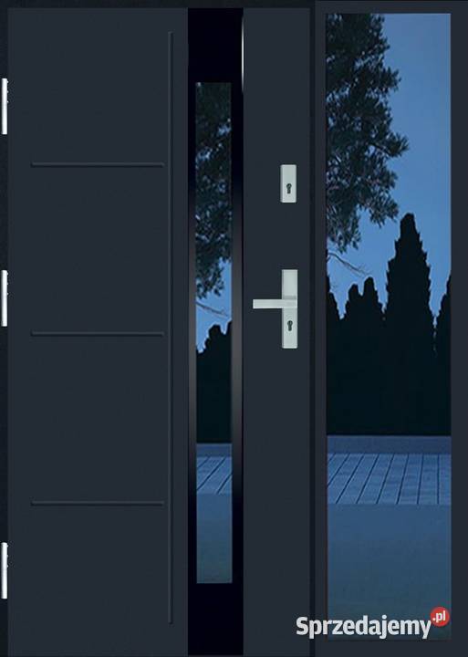 Drzwi z naświetlem bocznym 72mm PIANA CAŁA Kock