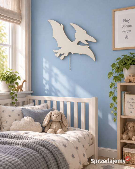 LAMPKA NOCNA Pterodon Lampka Wisząca na baterie śląskie