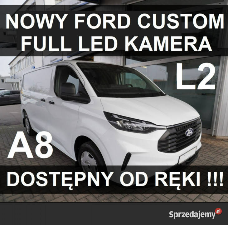 Ford Transit Custom A8 L2 136 Full Led Zabudowa czujnik deszczu