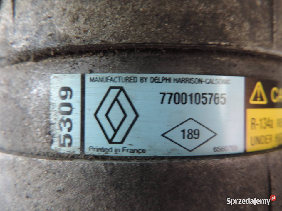 SPRĘŻARKA KLIMATYZACJI RENAULT SCENIC 1 FL 19 osobowe Nowy Sącz