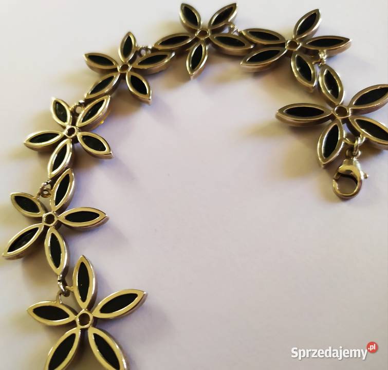 Bransoletka srebrna z bursztynami Biżuteria dla Pań Grodzisk Wielkopolski