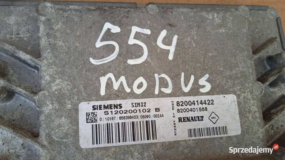 RENAULT MODUS I STEROWNIK KOMPUTER SILNIKA Zbierkowo