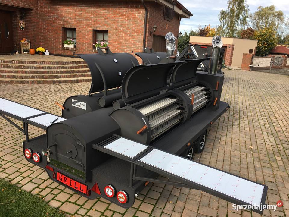 Smoker grill bbq Texas 4 xxl long mobilny grill Biznes i Przemysł Golęczewo