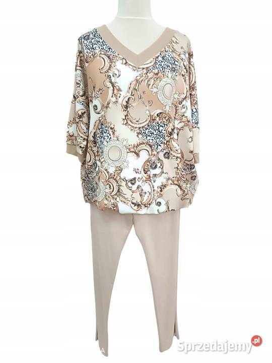 Komplet dres BAWEŁNASPODNIE LAMPAS BLUZA 3XL kolorowy