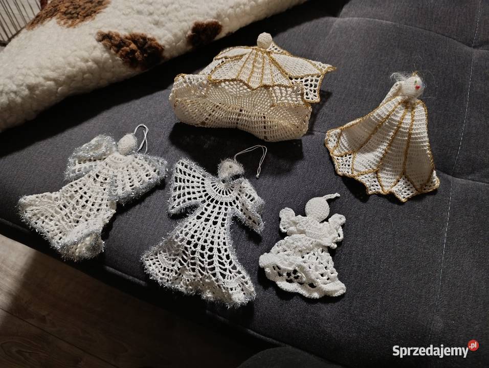 aniołki ręcznie robione ozdoby świąteczne na Boże Narodzenie wielkopolskie Poznań sprzedam