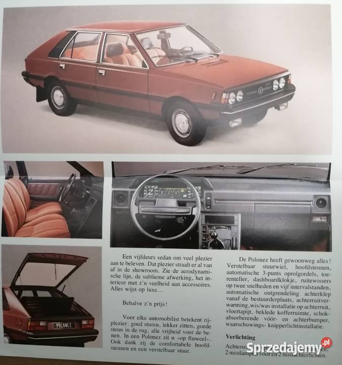 Prospekt foldery lista dealerów FSO Polonez PRL Kraków