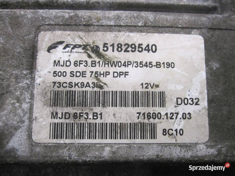 FIAT 500 13 JTD komputer sterownik silnika Kielce sprzedam