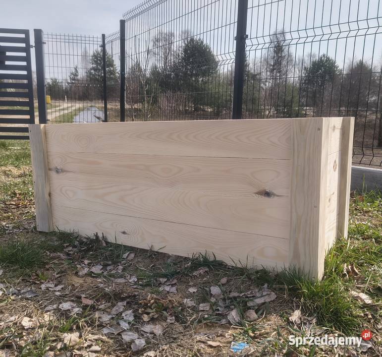 Donice kwiatowe z drewna