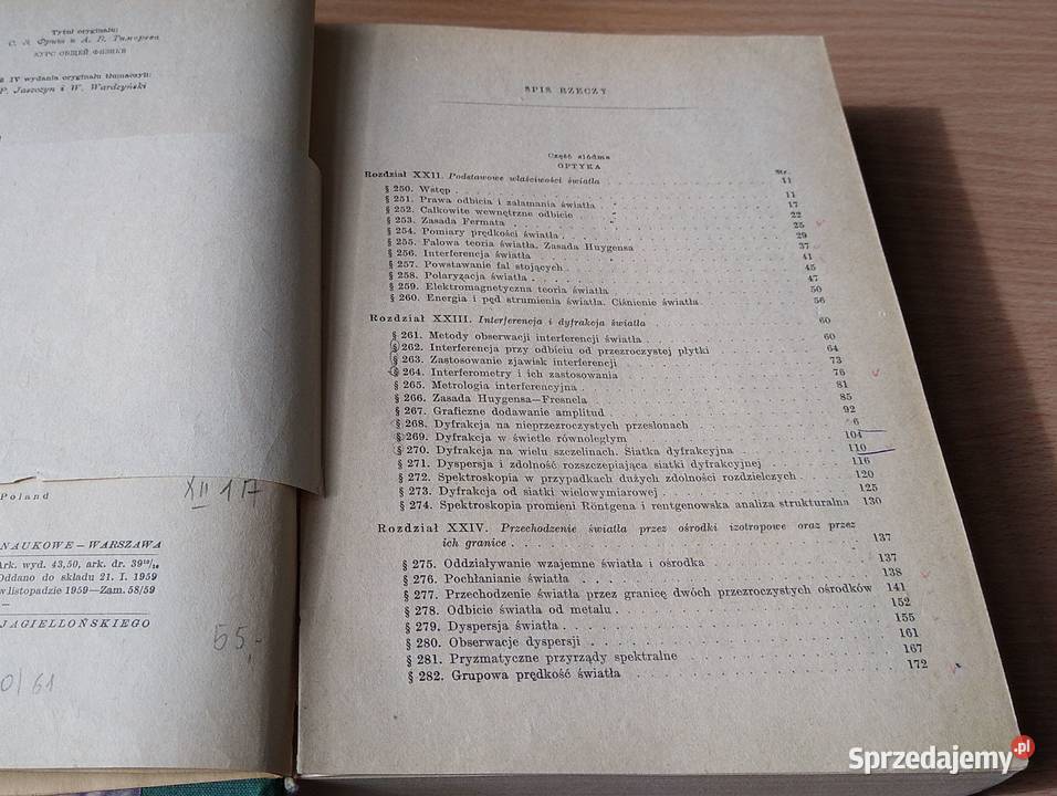 Kurs fizyki 3 Optyka fizyka atomowa Frisz