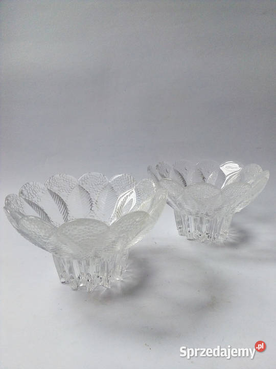 2 x miska świecznik szklana kryształowa Częstochowa