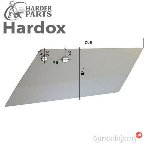 Lemiesz 300hektarów HARDOX 24017802L części do Suwałki