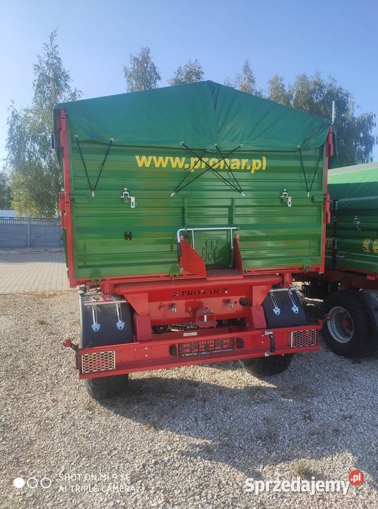 Przyczepa rolnicza PRONAR T6721 wywrotka 10T nieuszkodzony Przyczepy rolnicze łódzkie Kozenin