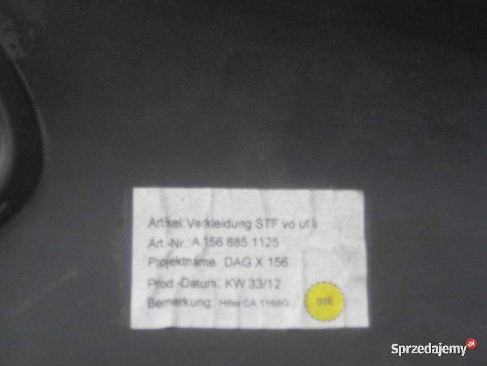 mercedes gla 156 w156 spoiler zderzaka przód Zderzaki Rakoniewice