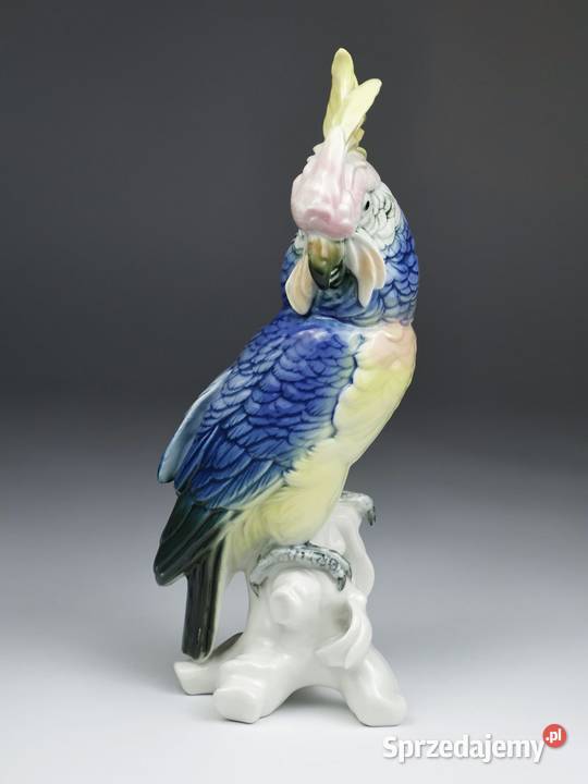 Porcelanowa figura Kakadu Ens Poznań