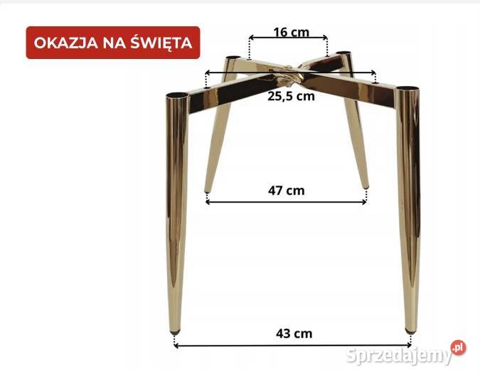 Złote nogi do krzesła Środa Śląska