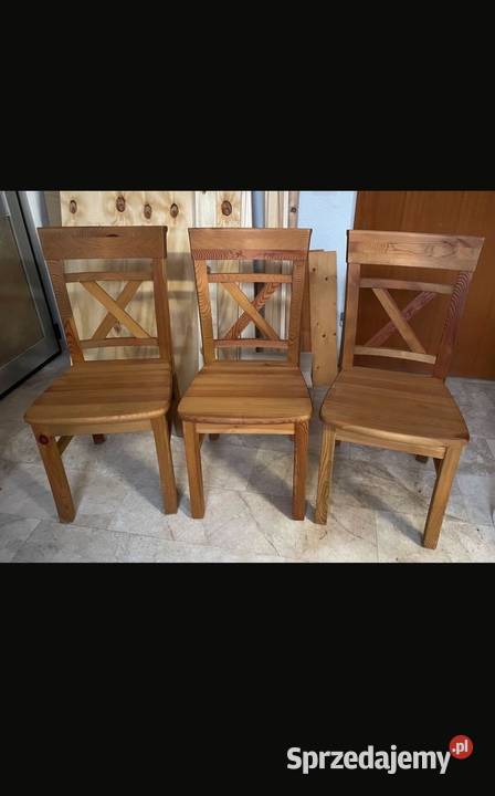 Drewniany stół 6 krzeseł Otmuchów