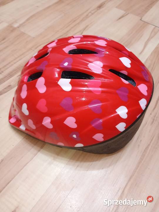 kask rowerowy dziecięcy serca czerwony SM 5256 zachodniopomorskie Szczecin