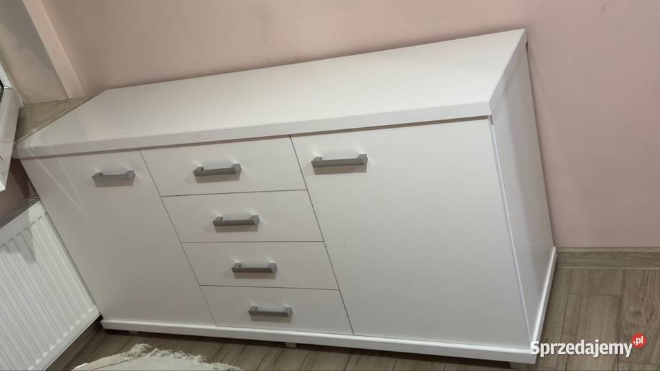 Biała duża komoda solidna odbiór Włodawa