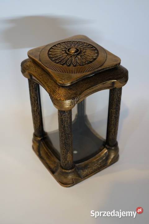 Złoty znicz żywiczny kapliczka roma