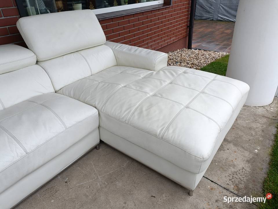 Sprzedam narożnik w kształcie litery U ze skóry Konin sprzedam