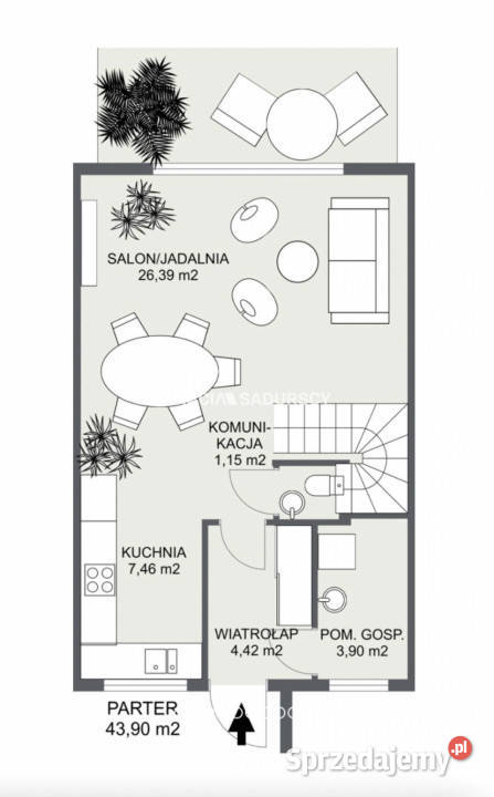 Dom szeregowy 8639m2 Wielka Wieś Świętego Rok budowy 2025 małopolskie