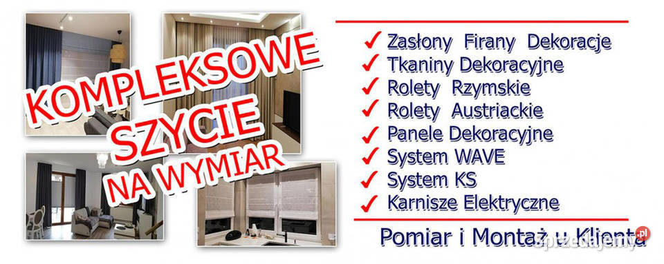 Szycie na wymiar Łomża sprzedam