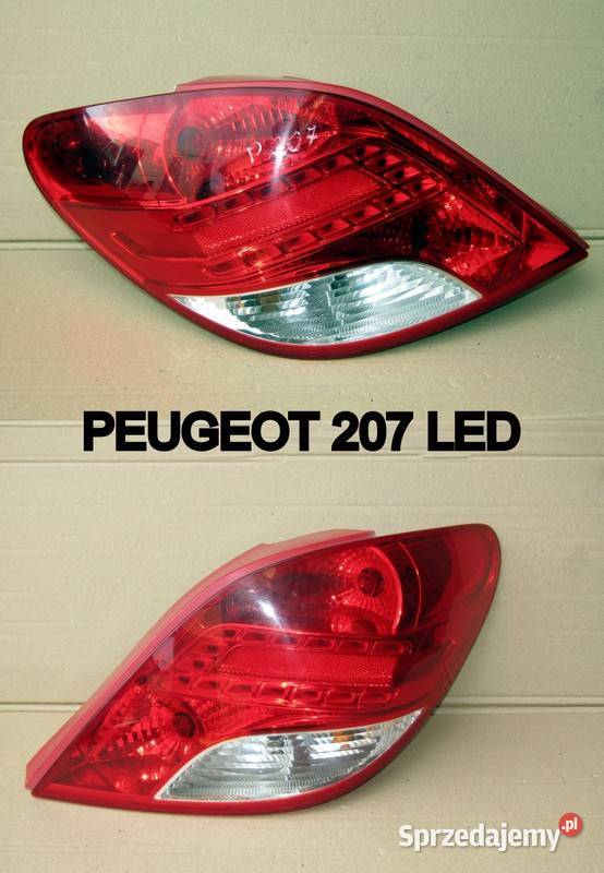 LAMPA TYLNA LEWAPRAWA PEUGEOT 207