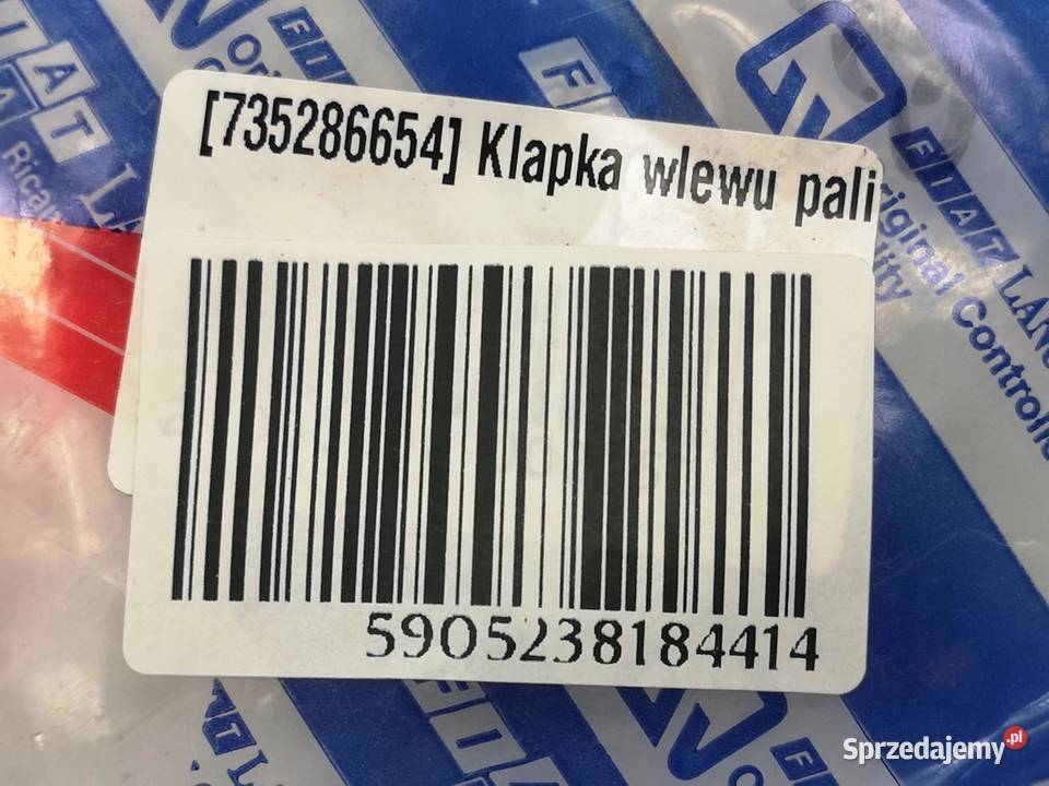 KLAPKA WLEWU PALIWA FIAT BRAVA 19952001 osobowe sprzedam