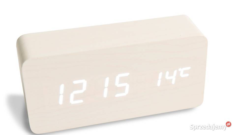 WOODO CLOCK drewniany cyfrowy zegar LED sprzedam