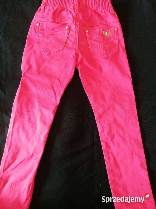 Spodnie dżinsowe malinowe HAPPY HOUSE rozmiar Spodnie Łódź