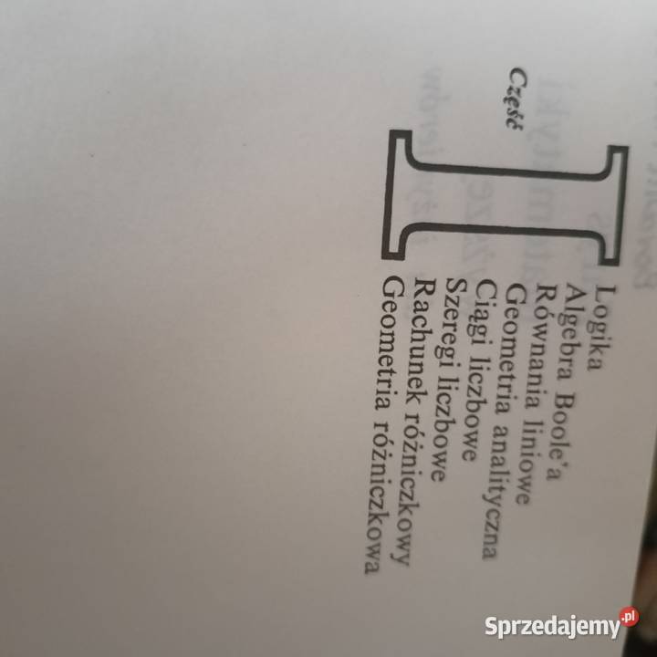 Leitner zarys matematyki wyższej książki wysyłka matematyka, statystyka pomorskie Gdańsk