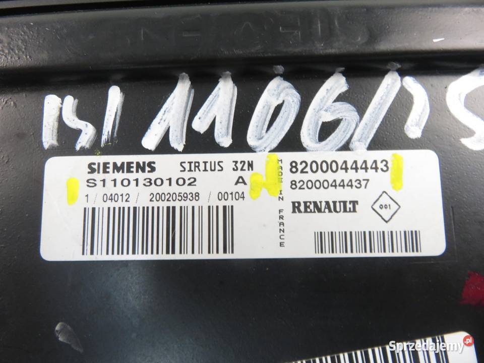 STEROWNIK RENAULT TWINGO I 12 8200044443 sprzedam