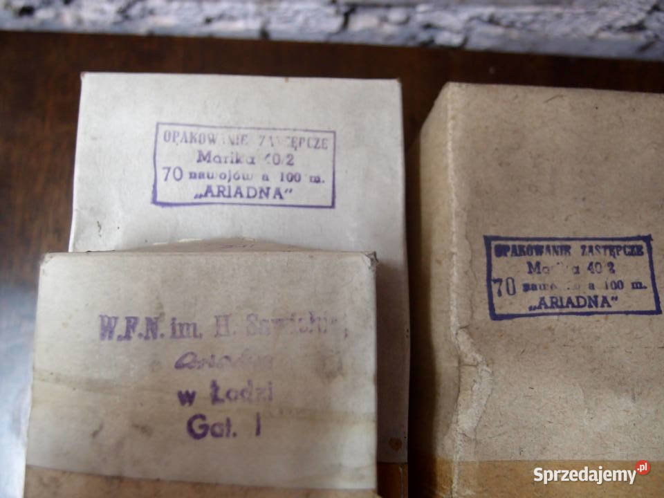 Nici bawełniane Ariadna 402 i Odra 50x3 i 40x3 Łódź