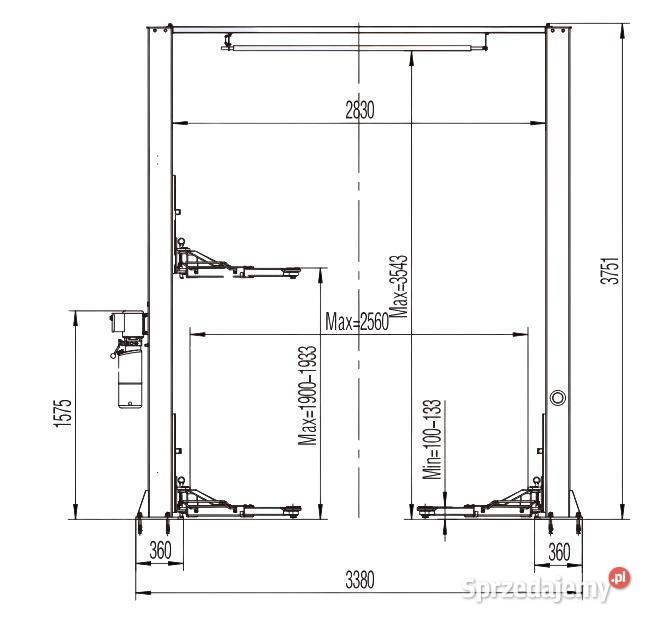 PODNOŚNIK DWUKOLUMNOWY SAMOCHODOWY WARSZTATOWY Toruń