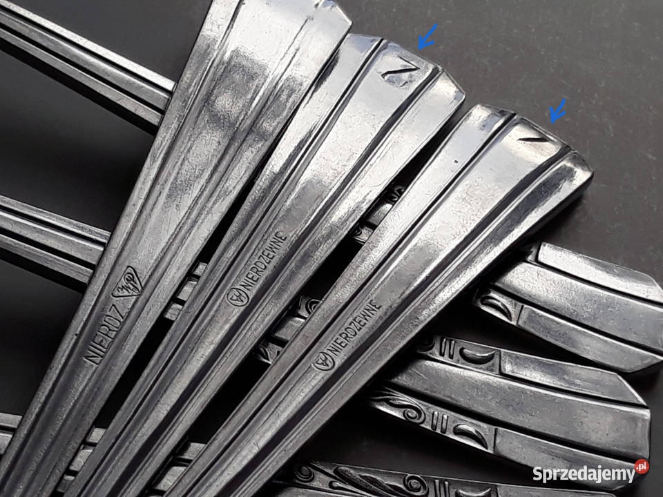 Duże łyżki obiadowe 1 SATURN sztućce PRL śląskie Dąbrowa Górnicza