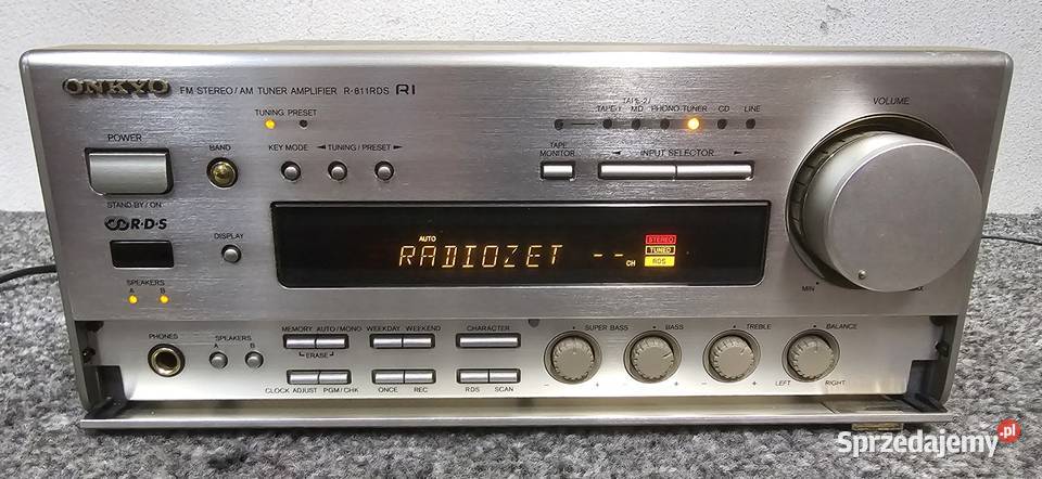 Wzmacniacz Amplituner stereo ONKYO R811RDS PHONO Wzmacniacze i pokrewne