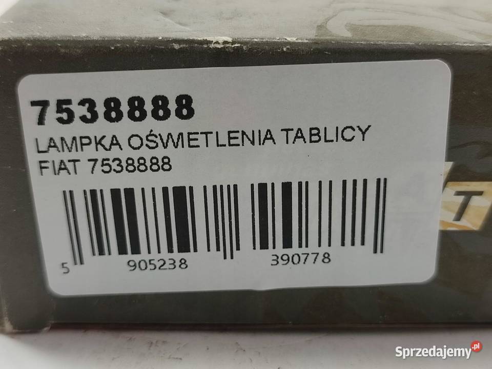 LAMPKA TABLICY REJESTRACYJNEJ FIAT DUNA 19861990 lubelskie