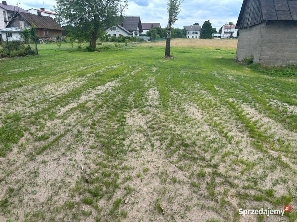Duża zabudowana działka 3707 m2 w mieście Brok budowlana mazowieckie