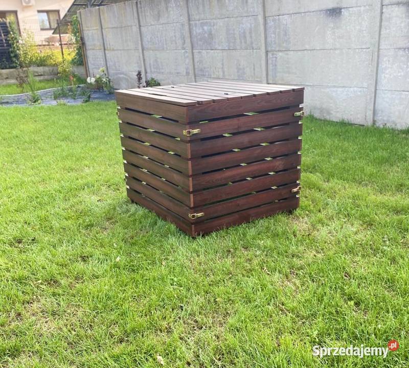 Duży Komopstownik Drewniany z Pokrywą 1200L